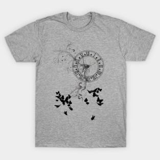 Time flies away like butterflies T-Shirt